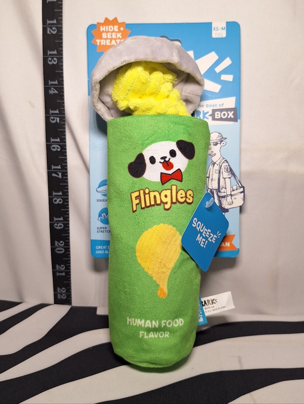 NWT Bark Flingles Dog Toy XS-M